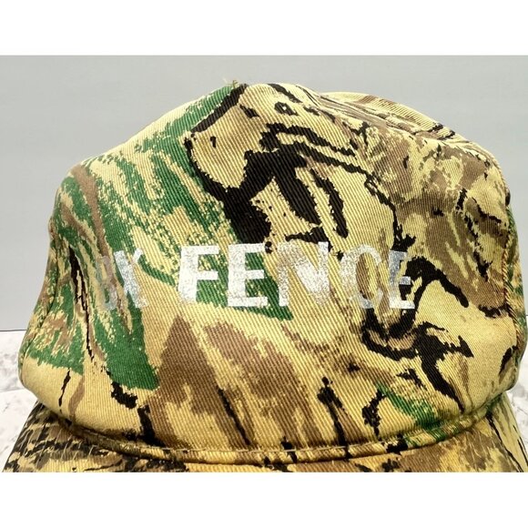 BX Fence Snapback Hat Camo Baseball Cap Construction - Picture 6 of 9